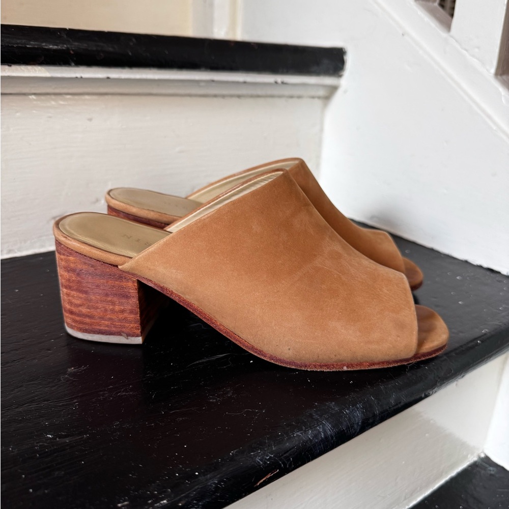 Nisolo Heeled peep toe clog size 8
